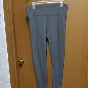 Luxe Charcoal Ribbed Leggings